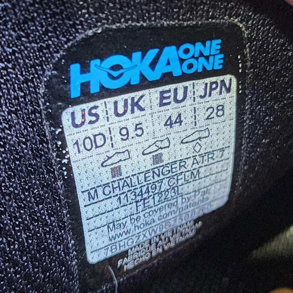 Hoka One One Challenger ATR 7 Shoes Mens 10 Gray Running Sneakers 1134497 CFLM